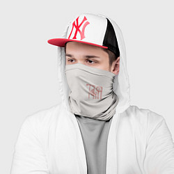 Бандана-труба Вязью Татьяна - красная надпись, цвет: 3D-принт — фото 2