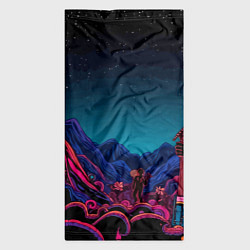 Бандана-труба Psychedelic music art, цвет: 3D-принт — фото 2