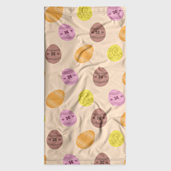 Бандана-труба Пасха цветные яйца, цвет: 3D-принт — фото 2