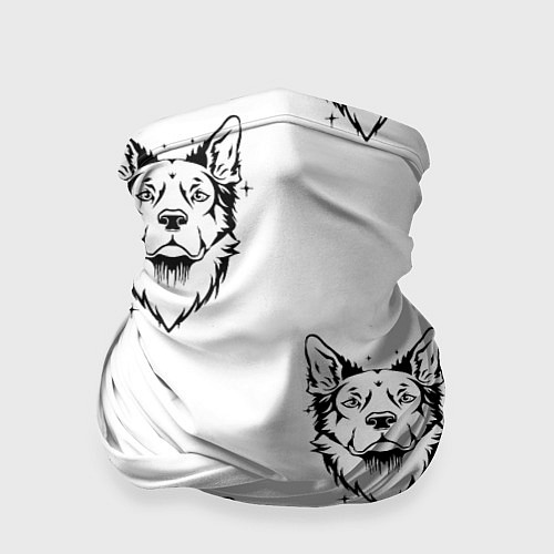 Бандана Голова собаки / 3D-принт – фото 1