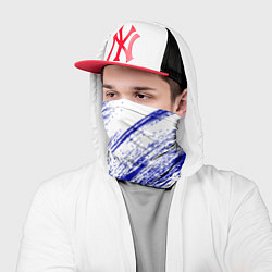 Бандана-труба The color is white and blue, цвет: 3D-принт — фото 2