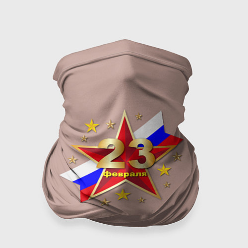 Бандана Звезда на фоне флага России / 3D-принт – фото 1