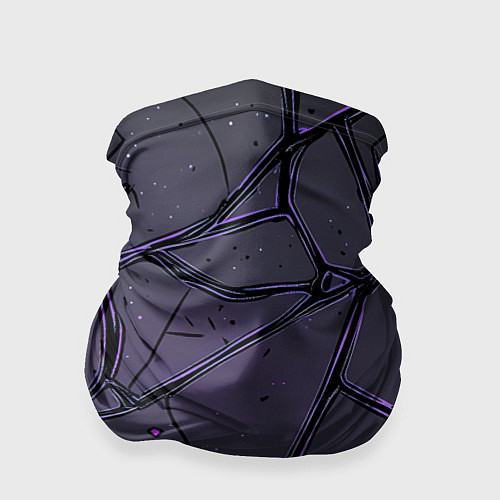 Бандана Плиты с фиолетовым разломом хайтек / 3D-принт – фото 1
