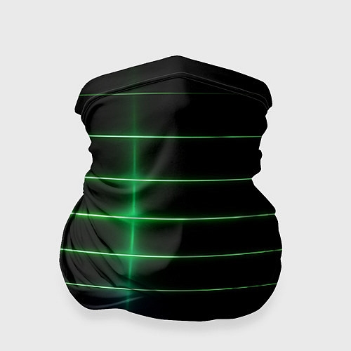 Бандана The line is green and black / 3D-принт – фото 1