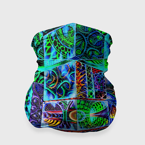 Бандана Психоделика узор кислотный / 3D-принт – фото 1