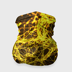 Бандана-труба Золотые нити текстура, цвет: 3D-принт