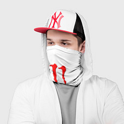 Бандана-труба Monster energy чёрно белые краски, цвет: 3D-принт — фото 2