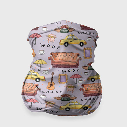 Бандана Друзья - паттерн / 3D-принт – фото 1