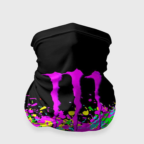 Бандана Monster energy краски неоновые / 3D-принт – фото 1