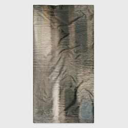 Бандана-труба Размытые серо-бежевые полосы, цвет: 3D-принт — фото 2