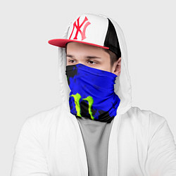 Бандана-труба Monster energy кислотный огонь, цвет: 3D-принт — фото 2