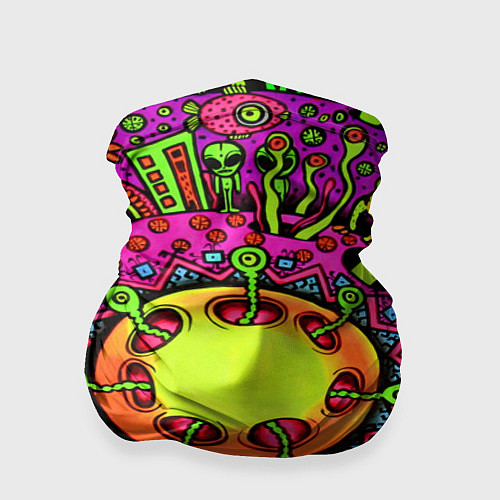Бандана Кислотные грибы оптические / 3D-принт – фото 1