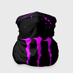 Бандана-труба Monster energy краски неон, цвет: 3D-принт