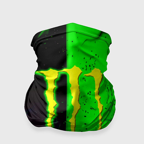 Бандана Monster energy green fire / 3D-принт – фото 1
