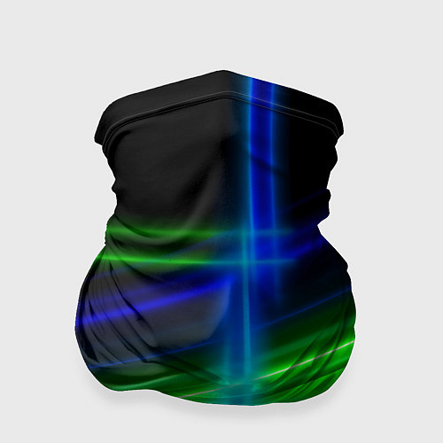 Бандана Color blue black green / 3D-принт – фото 1