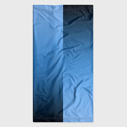 Бандана-труба Градиент сине-голубой пополам, цвет: 3D-принт — фото 2