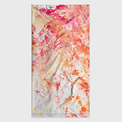 Бандана-труба Абстракция - splashes of pink and red paint on whi, цвет: 3D-принт — фото 2