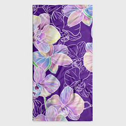 Бандана-труба Японские акварельные орхидеи, цвет: 3D-принт — фото 2