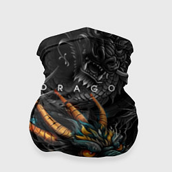 Бандана-труба Японский дракон татуировка, цвет: 3D-принт