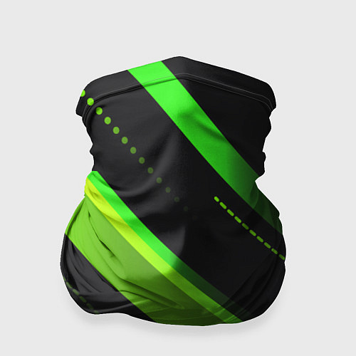 Бандана Color black green / 3D-принт – фото 1