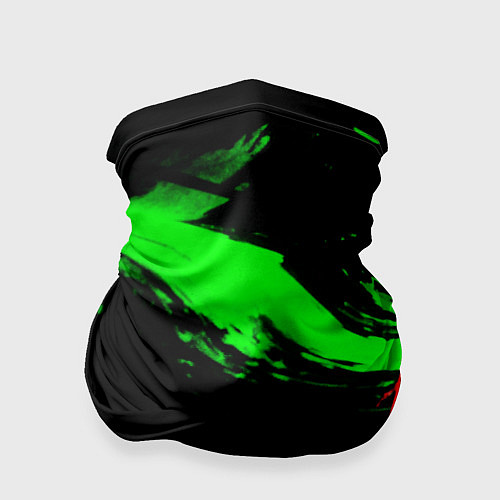 Бандана Color black green red / 3D-принт – фото 1