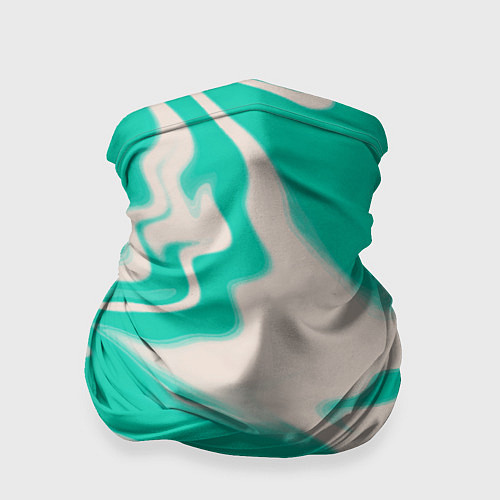 Бандана Color white turquoise / 3D-принт – фото 1