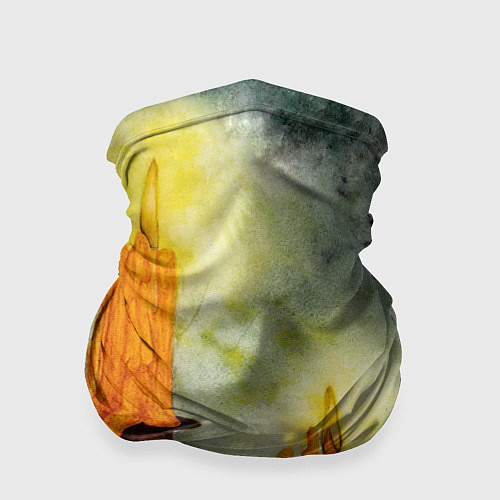 Бандана Две горящие свечи в темноте / 3D-принт – фото 1