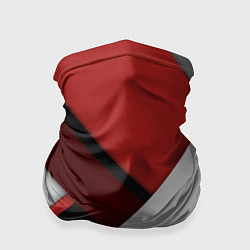 Бандана-труба Color black red grey, цвет: 3D-принт