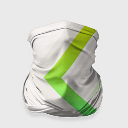 Бандана-труба Color white line green, цвет: 3D-принт