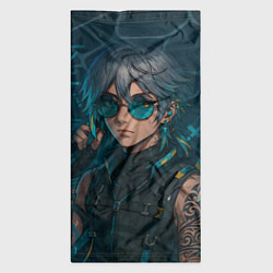 Бандана-труба Аль-Хайтам в стиле киберпанка, цвет: 3D-принт — фото 2