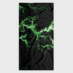 Бандана-труба Lightning green glow, цвет: 3D-принт — фото 2