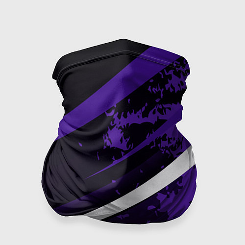 Бандана Color black purple line / 3D-принт – фото 1