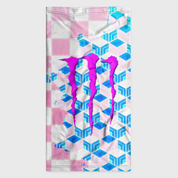 Бандана-труба Monster energy neon anime, цвет: 3D-принт — фото 2