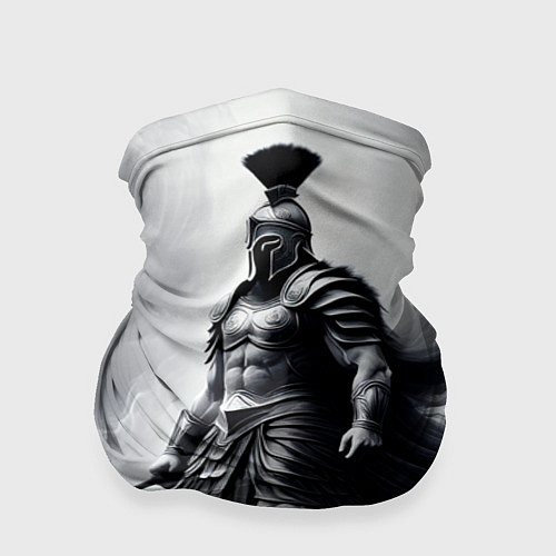 Бандана Спартанский воин среди львов / 3D-принт – фото 1