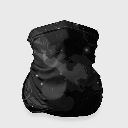 Бандана Угольный серый простой абстрактный / 3D-принт – фото 1