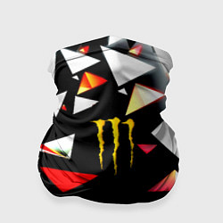 Бандана-труба Monster energy геометрия, цвет: 3D-принт