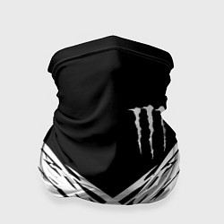Бандана-труба Monster energy белые полосы, цвет: 3D-принт