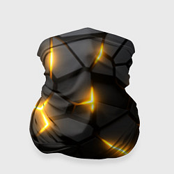 Бандана-труба Желтая неоновая броня, цвет: 3D-принт
