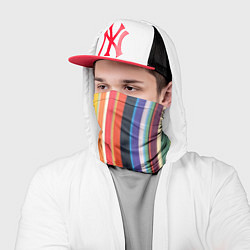 Бандана-труба Разноцветная полоска, цвет: 3D-принт — фото 2