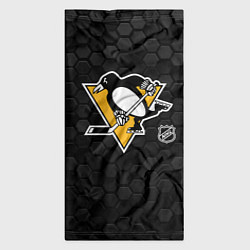 Бандана-труба Питтсбург Пингвинз - черные соты, цвет: 3D-принт — фото 2