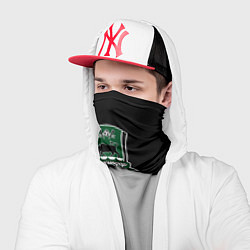 Бандана-труба ФК Краснодар - зеленая полоса, цвет: 3D-принт — фото 2