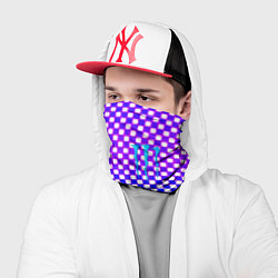 Бандана-труба Monster шахматная клетка градиент, цвет: 3D-принт — фото 2