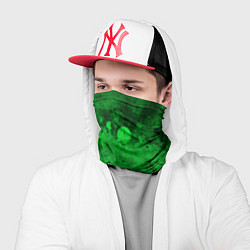 Бандана-труба Абстракция - green acid stains, цвет: 3D-принт — фото 2