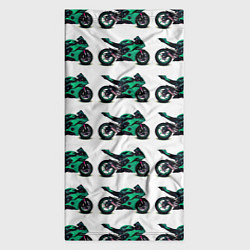 Бандана-труба Motorcycle turquoise, цвет: 3D-принт — фото 2