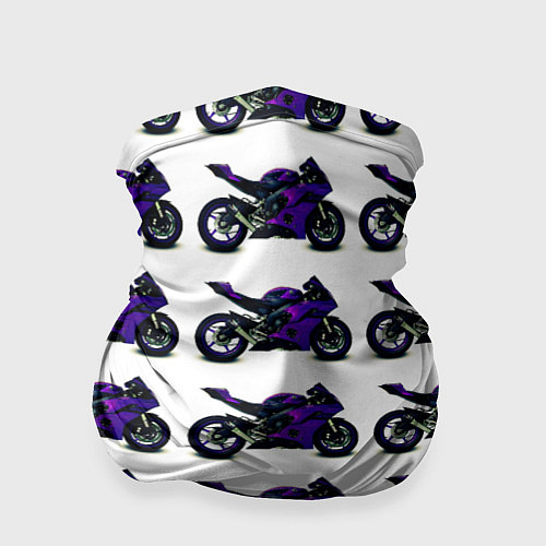 Бандана Motorcycle purple gloss / 3D-принт – фото 1