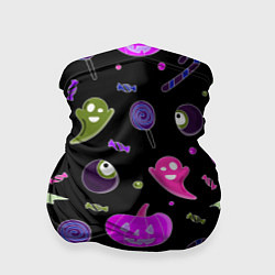 Бандана Halloween pink black pumpkin