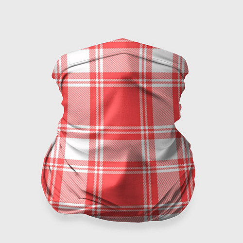 Бандана Checked red white / 3D-принт – фото 1