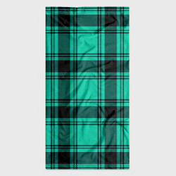 Бандана-труба Checkered turquoise, цвет: 3D-принт — фото 2