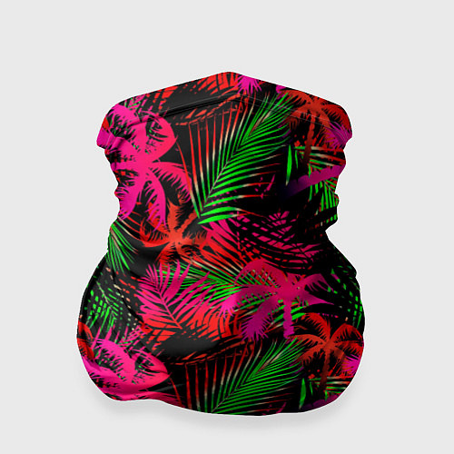 Бандана Palm red pink / 3D-принт – фото 1
