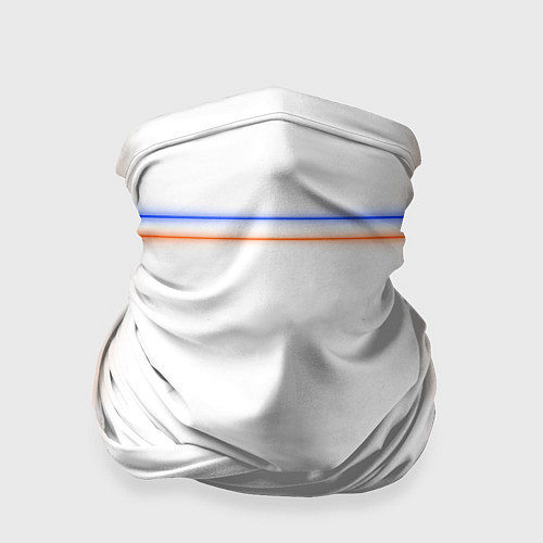 Бандана Neon white orange blue / 3D-принт – фото 1